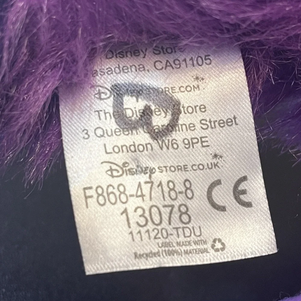 Disney Store Pixar Monster University ART Purple Plush Stuffed Animal Long Legs